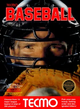 Tecmo Baseball (USA) box cover front